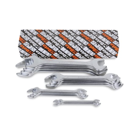 Beta 55/S13 Metric Set of 13 Double End, Open End Wrenches, 6x7mm - 30x32mm 000550182